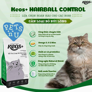 [PP CHÍNH HÃNG] Hạt Keos+ Cho Chó Mèo 350g/400g – Nhiều Vị: Mèo Con / Tiết Niệu / Búi Lông / Tiêu Hoá / Năng Lượng