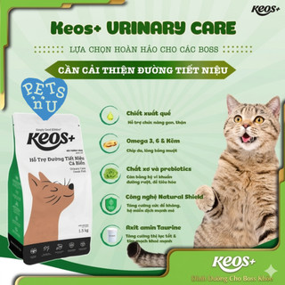 [CHÍNH HÃNG[GIÁ TỐT][TẶNG QUÀ]  Hạt Keos+ hỗ trợ tiết niệu cho mèo, vị cá biển (7kg)  – KM SỐC! LÊN ĐƠN LÀ CÓ Q