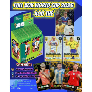 [ Full Box PA World Cup 2026 ] Hộp Chứa 50x Gói Thẻ Cầu Thủ Panini Adrenalyn XL World Cup 2026 25/26 ( 400 Thẻ )