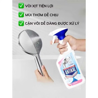 (Châu Âu) Xịt Tẩy Cặn Canxi Vòi Inox Vách Kính Chậu Bồn Rửa An Toàn Không Hắc