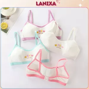 Áo lót học sinh bé gái cotton dày dặn bản lưng khóa nấc cài tiện lợi dê điều chỉnh LANIXA B528 -CB