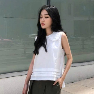 Áo Sát Nách Nữ JASEY Kiểu Cổ Phối Ren Chất Cotton Mền Siêu Thoáng Mát 6051