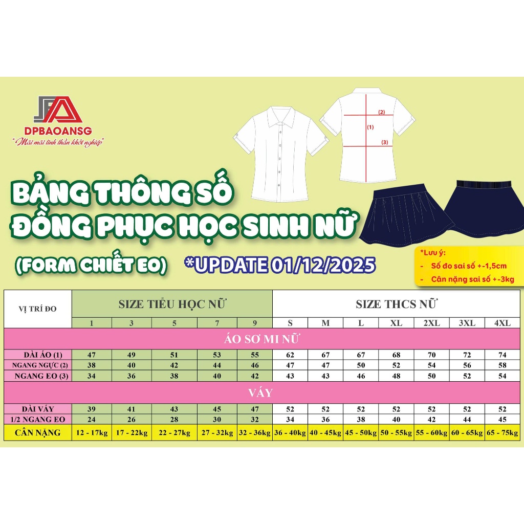 Áo Sơ Mi Đồng Phục Học Sinh Tiểu Học Vải Mát Form Đẹp