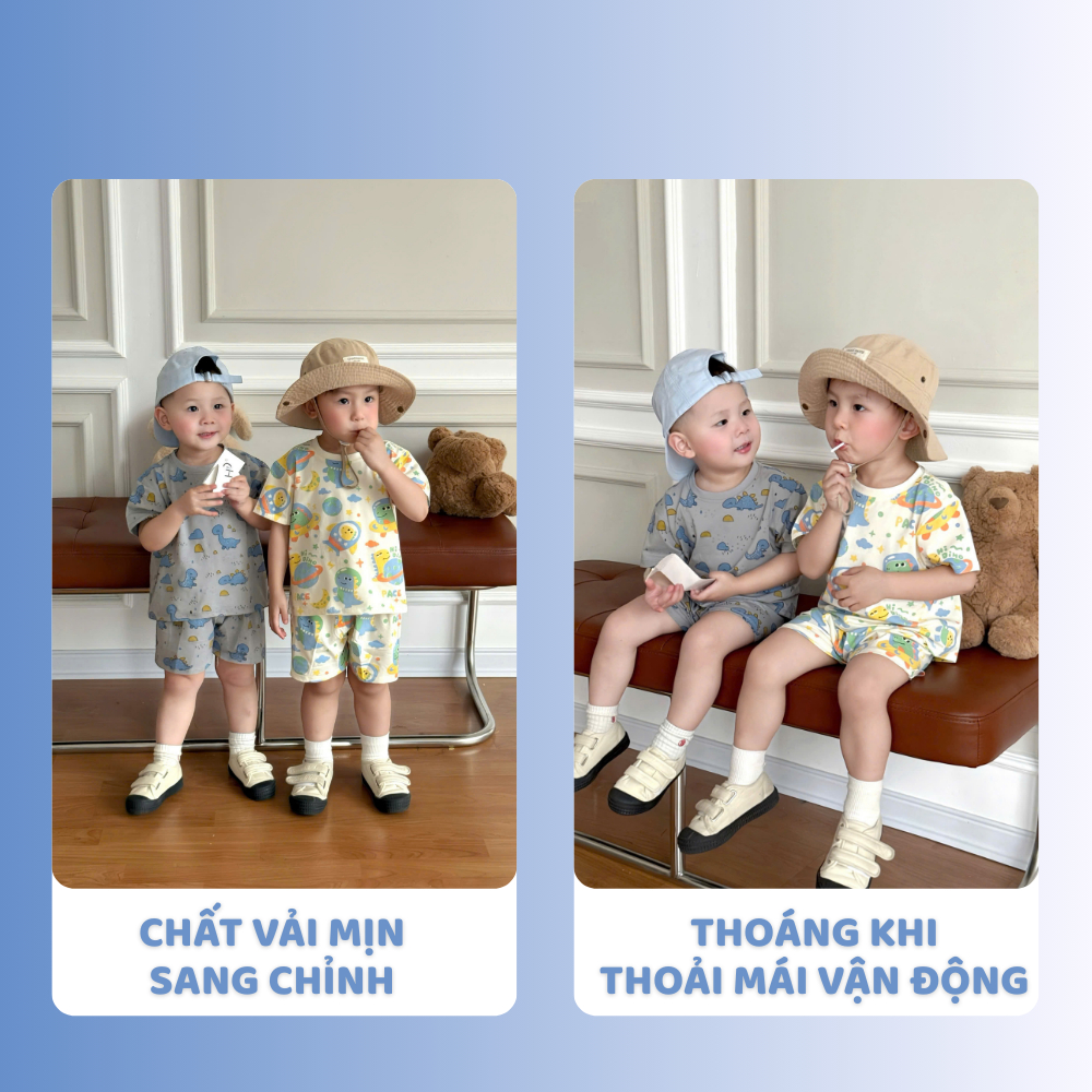 [À ƠI SHOP] N94- set 2 bộ cộc khủng long vũ trụ - a100.328