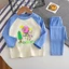🌸 ĐỒ BỘ BÉ GÁI DÀI TAY GÂN MỀM MỊN – HÌNH DỄ THƯƠNG 🌸 DG560