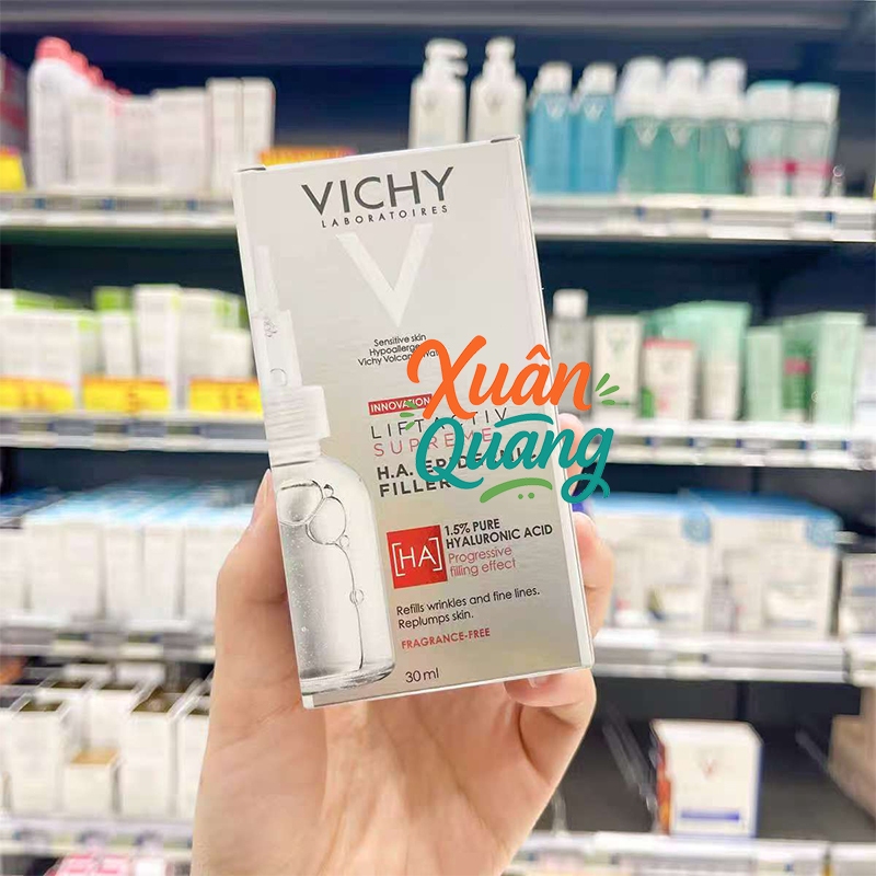 Serum mờ nếp nhăn LiftActiv Vichy Supreme Hyaluronic Acid Wrinkle Corrector Serum 30ml / pure retinol / vitamin c / B3