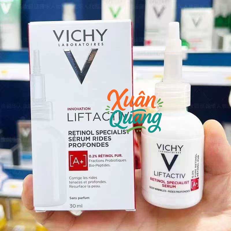 Serum mờ nếp nhăn LiftActiv Vichy Supreme Hyaluronic Acid Wrinkle Corrector Serum 30ml / pure retinol / vitamin c / B3