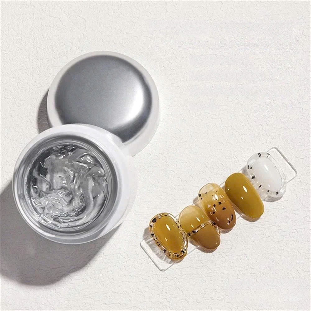 Gel nặn Annies trong suốt không bết dính 20g - Gel nặn nail định hình màu trắng, trong suốt trang trí móng tạo hình 3D