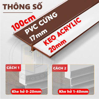 Miếng chặn khe cửa PVC đa năng ngăn gián bọ giữ hơi máy lạnh giúp tiết kiệm điện