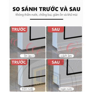 Miếng chặn khe cửa PVC đa năng ngăn gián bọ giữ hơi máy lạnh giúp tiết kiệm điện