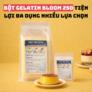 500gr Bột Gelatin Bloom 200-250 - Làm Panna Cotta, Tàu Hũ, Pudding, Khúc Bạch - Cung Ứng DoBaker