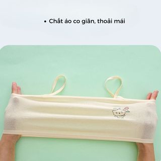 Combo 3 Áo lá bé gái chất cotton mỏng nhẹ thoáng khí thấm hút tốt đa chiều họa tiết cute DEVARI B402