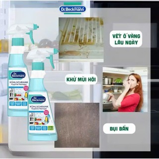 (Châu Âu) Xịt Làm Sạch Tủ Lạnh Sáp Khử Mùi Tủ Lạnh Dr.Beckmann An Toàn Làm Sạch Tủ Lạnh Hiệu Quả