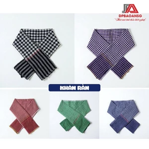 Khăn Rằn Nam Bộ Truyền Thống Vải Mềm Nhẹ - Nhiều Màu, Dùng Quàng Cổ, Che Nắng