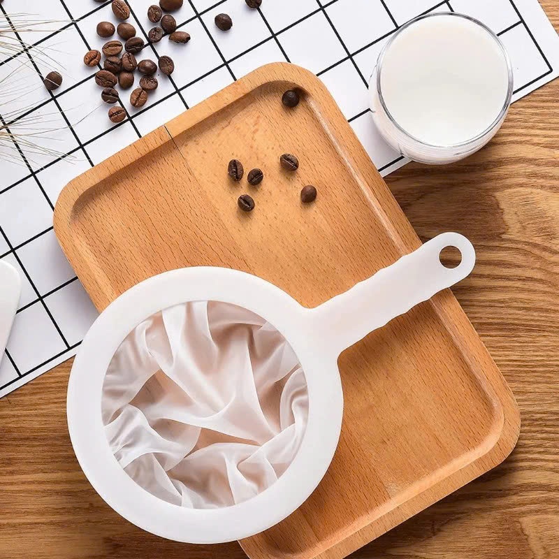 DỤNG CỤ LỌC SỮA ĐẬU NÀNH , VỢT LỌC CAFFE - Lưới Lọc Sữa Hạt Vải Mịn, Rây Lọc Có Tay Cầm Tiện Lợi