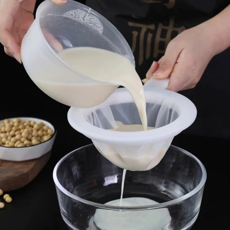 DỤNG CỤ LỌC SỮA ĐẬU NÀNH , VỢT LỌC CAFFE - Lưới Lọc Sữa Hạt Vải Mịn, Rây Lọc Có Tay Cầm Tiện Lợi