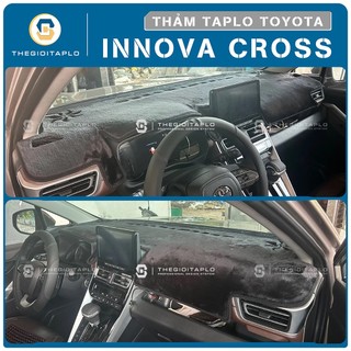 [Toyota innova Cross 2024-2026] Thảm taplo oto da Nano Blockers UV,3D Flare,Nhung lông tuyết viền Ziczac chống cong vênh
