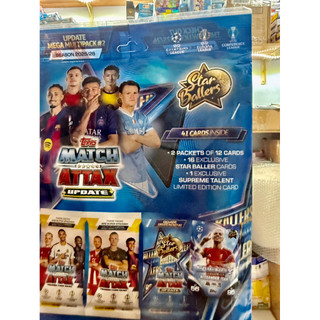 [Update Multipack #2 Túi Thẻ Cầu Thủ Bóng Đá Match Attax Update Mega Multipack Star Baller Mùa 2025/26 25/26 (41 Thẻ)