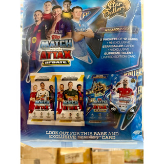 [Update Multipack #2 Túi Thẻ Cầu Thủ Bóng Đá Match Attax Update Mega Multipack Star Baller Mùa 2025/26 25/26 (41 Thẻ)