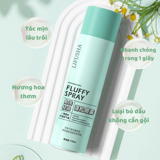 Dầu Gội Khô LIFUSHA 150ml Cho Bé & Gia Đình – Dry Shampoo Xịt Khử Dầu Tóc, Giảm Bết Tóc, Tạo Phồng