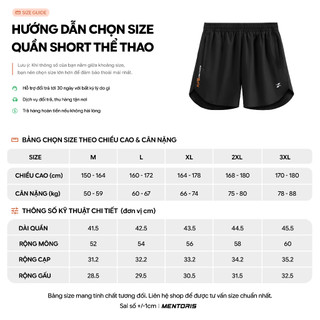 [NEW] Quần short thể thao nam Mentoris, Quần đùi nam vải gió cao cấp nhanh khô, thoáng khí MSR2617