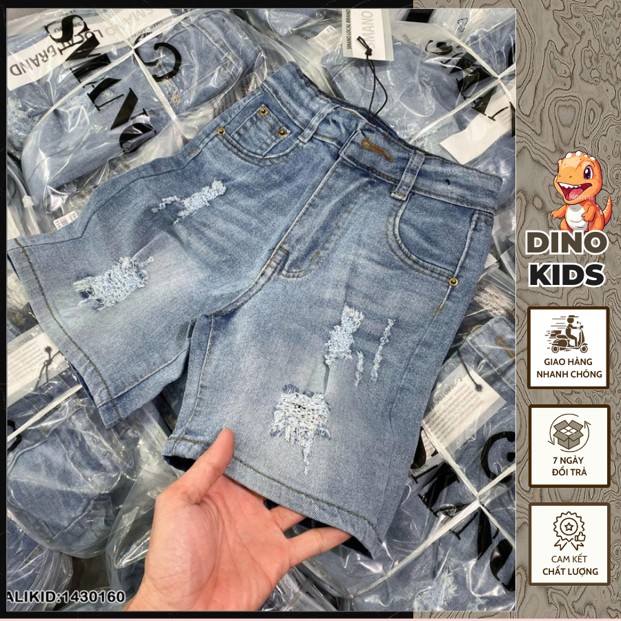 Quần Bò Bé Trai Xước Nhẹ Phối Túi Thêu Lờ vê Hàng Siêu Đẹp-Quần Bò Xước Xanh Cho Bé Trai Hàng Cao Cấp