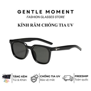 Kính râm gọng vuông chống tia UV GENTLE MOMENT kính mát thời trang nam nữ phong cách Hàn Quốc GM9547