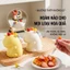 Bộ 6 nĩa ăn bóng màu kèm giá cắm kỳ lân decor bàn ăn