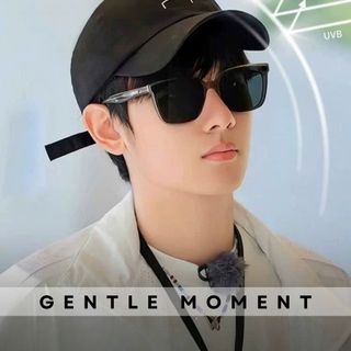 Kính râm gọng vuông GENTLE MOMENT chống tia UV kính mát thời trang nam nữ bảo vệ mắt chống nắng đi học đi chơi GM8357