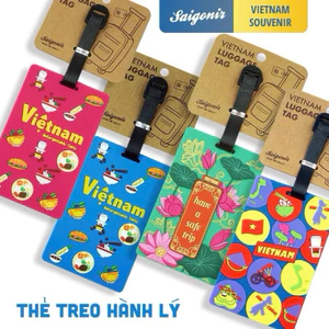 Tặng 1 Magnet THẺ TREO HÀNH LÝ LUGGAGE TAG lưu niệm Việt Nam