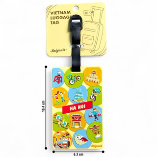 Tặng 1 Magnet THẺ TREO HÀNH LÝ LUGGAGE TAG lưu niệm Việt Nam