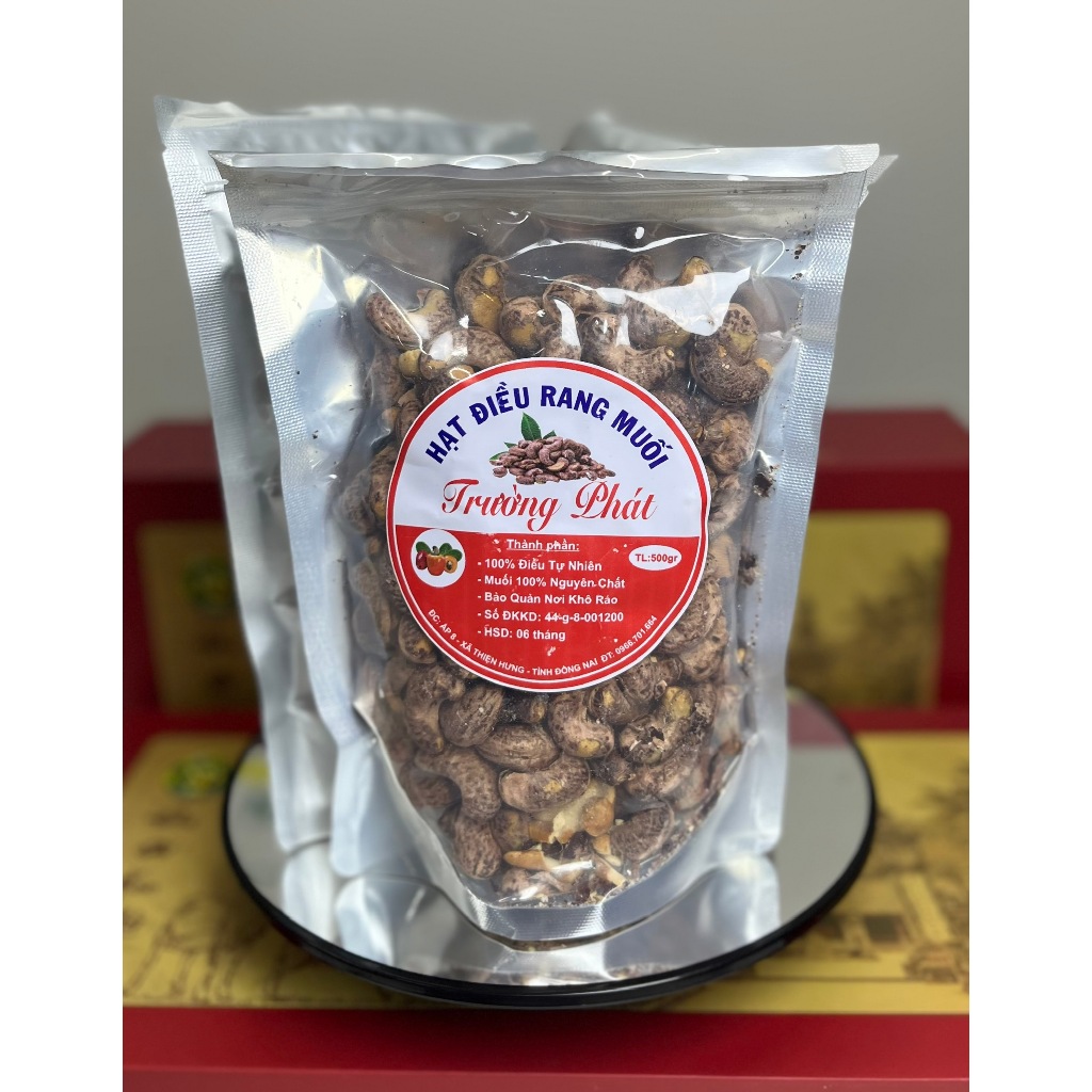 Hạt điều rang muối 500g, hạt điều rang muối ngon-giòn- bùi,túi zip/túi hút chân không