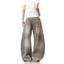 Quần Jean Ống Rộng Xám Nhạt GODMOTHER Quần Jean Vẩy Sơn Wash Nhẹ Cá Tính Phong Cách Streatwear Unisex