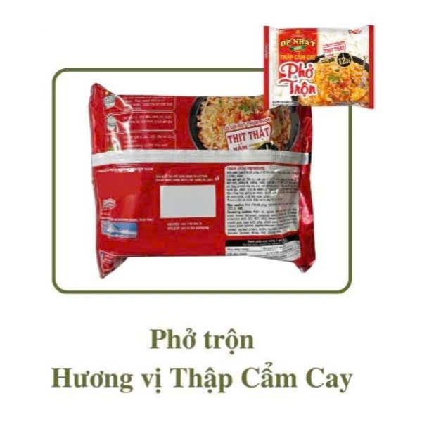 Combo Phở Trộn Đệ Nhất Hương vị đặc biệt - Hương vị Thập cẩm cay 82gr/ 1gói