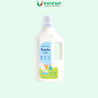 Nước Giặt Xả Sachi Organic Cho Bé 3.2L Công Nghệ Enzyme Sạch Sâu Kháng Khuẩn Muối Tre Tự Nhiên Mẹ Bé