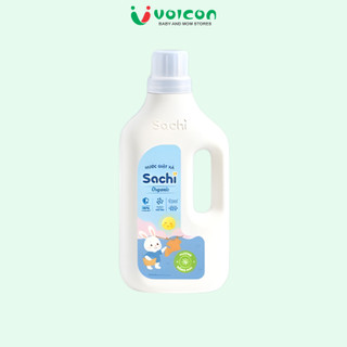 Nước Giặt Xả Sachi Organic Cho Bé 3.2L Công Nghệ Enzyme Sạch Sâu Kháng Khuẩn Muối Tre Tự Nhiên Mẹ Bé