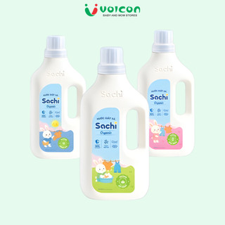Nước Giặt Xả Sachi Organic Cho Bé 3.2L Công Nghệ Enzyme Sạch Sâu Kháng Khuẩn Muối Tre Tự Nhiên Mẹ Bé