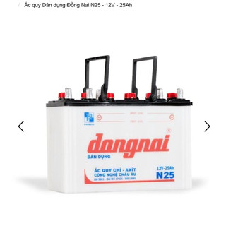 Bình 12v dân dụng đồng nai N25 | 12V - 25ah ( tặng acid châm bình )