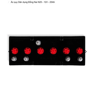 Bình 12v dân dụng đồng nai N25 | 12V - 25ah ( tặng acid châm bình )