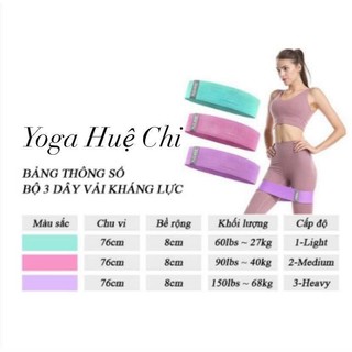 Dây Kháng Lực Vải AOLIKES, Mini Band Tập Chân Mông Tay Chất Liệu Vải Siêu Bền