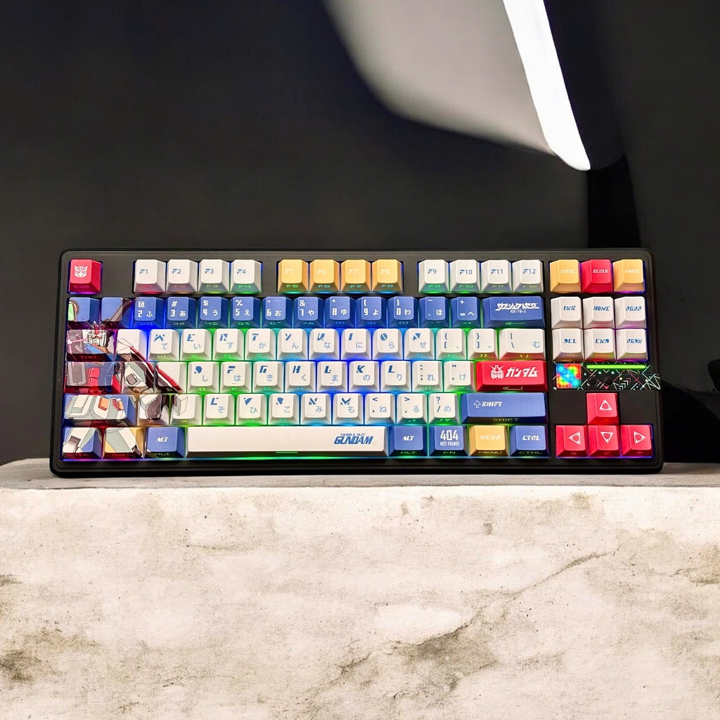 Keycap ST Gundam - Xuyên led | Chất liệu PBT | Profile Cherry | Keyboard Studio