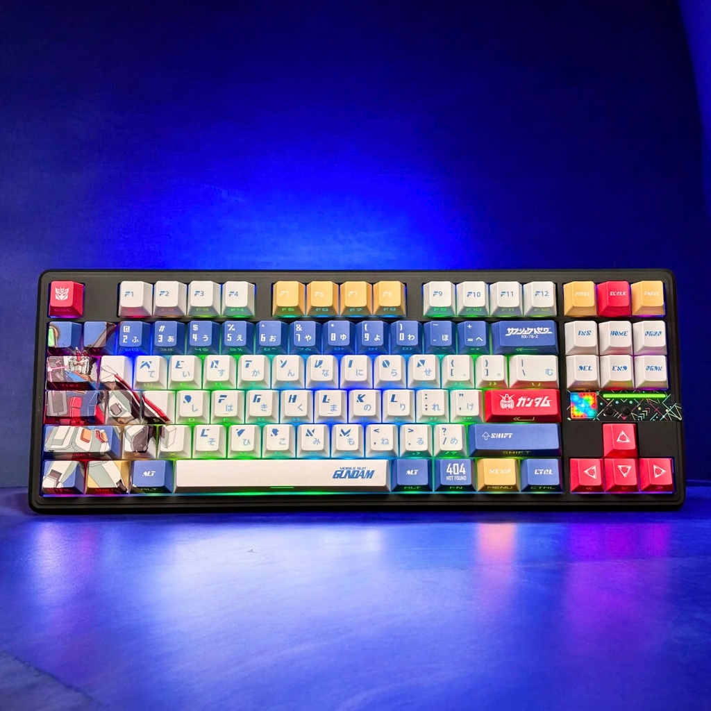 Keycap ST Gundam - Xuyên led | Chất liệu PBT | Profile Cherry | Keyboard Studio | BigBuy360 - bigbuy360.vn