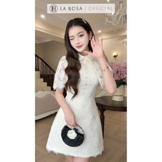 Váy Sơ Mi Tiểu Thư Dáng Chữ A Tôn Dáng La Rosa Đầm Ren Dự Tiệc, Đi Cưới, Sinh Nhật V1454