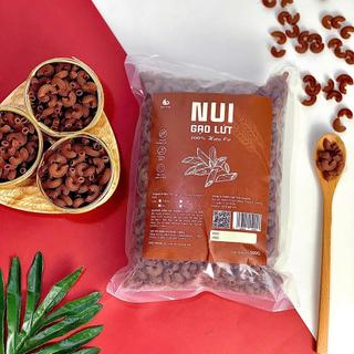 Nui Gạo Lứt Cong 500g/Nui Gạo Lứt Thẳng 500g/Nui Chùm Ngây 500g- Nui Gạo Lứt Tự Nhiên, sản phầm từ rau xanh.