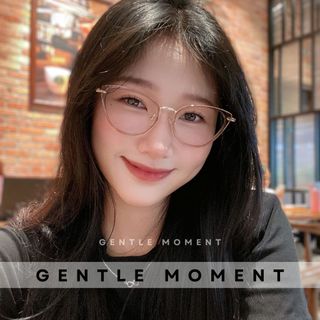 Kính mắt mèo nữ đổi màu GENTLE MOMENT gọng kim loại chống ánh sáng xanh chống tia UV thời trang GMK819