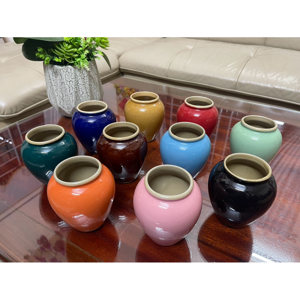 Lu nước 500ml nhiều màu – Ly gốm decor vintage