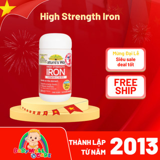 Nature’s Way High Strength Iron + Vitamin C & B12 30 Viên Babymall & Care