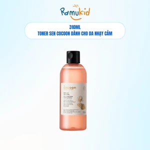 Nước sen Hậu Giang Cocoon 310ml - Toner phục hồi đa nhiệm cho da rất nhạy cảm
