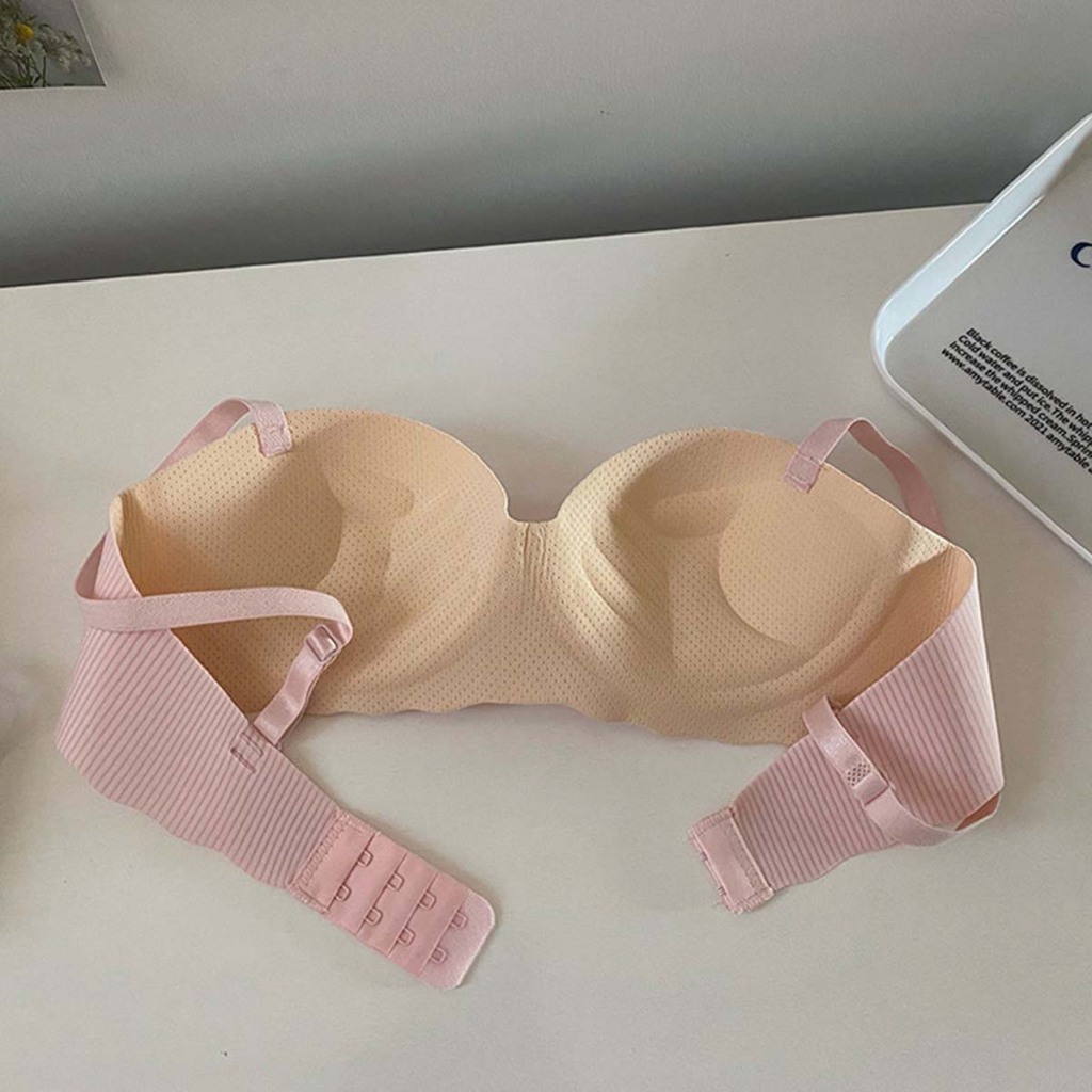Áo ngực nữ su đúc không gọng đệm mỏng mút bàn tay ôm ngực chống chảy xệ kiểu dáng cute LANIXA A5277