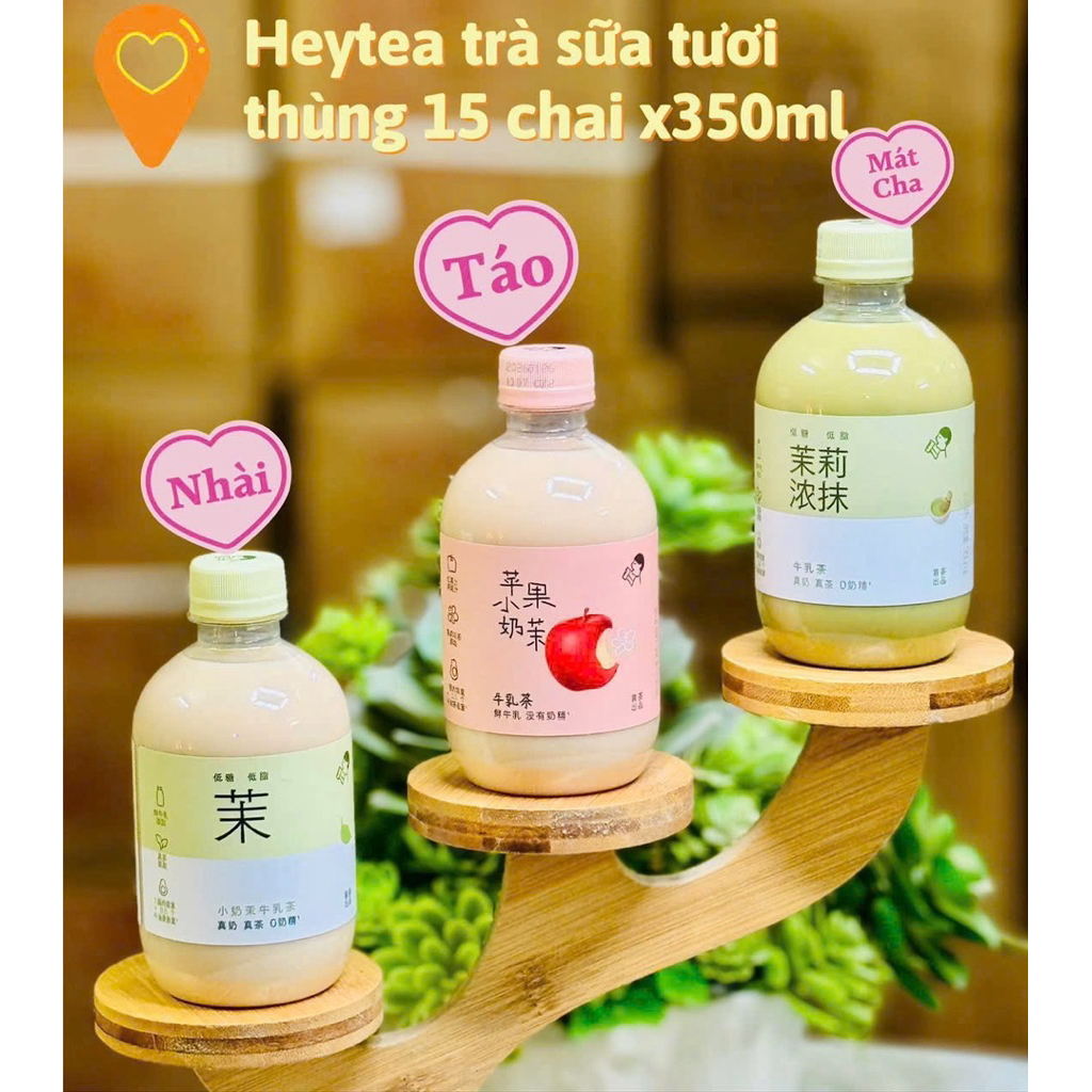 Combo 3 chai trà sữa heytea hót hít 2026